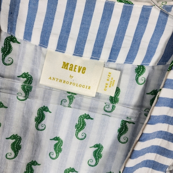 MAEVE STRIPED OPEN FRONT TOP - Picture 6 of 8